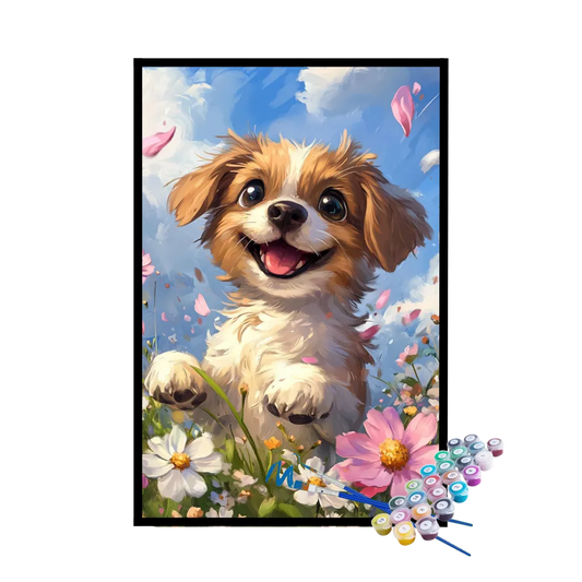 Kit de Pintura Numerada - Olhar Inocente