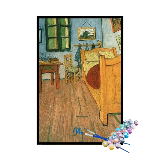 Kit de Pintura Numerada - Quarto em Arles Van Gogh