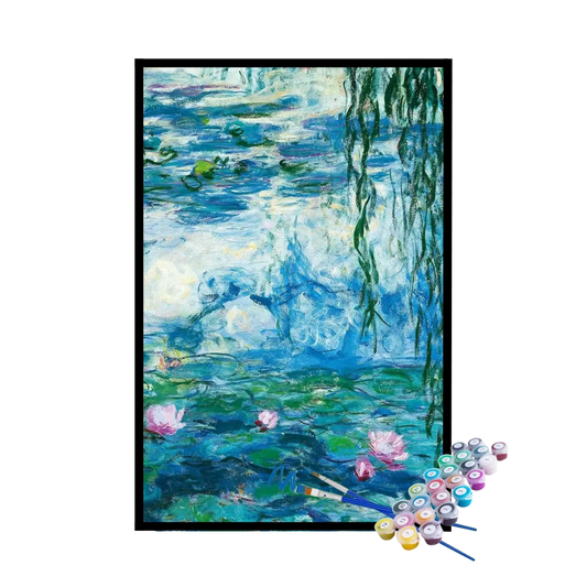 Kit de Pintura Numerada - Lírios D'água (1916) de Claude Monet