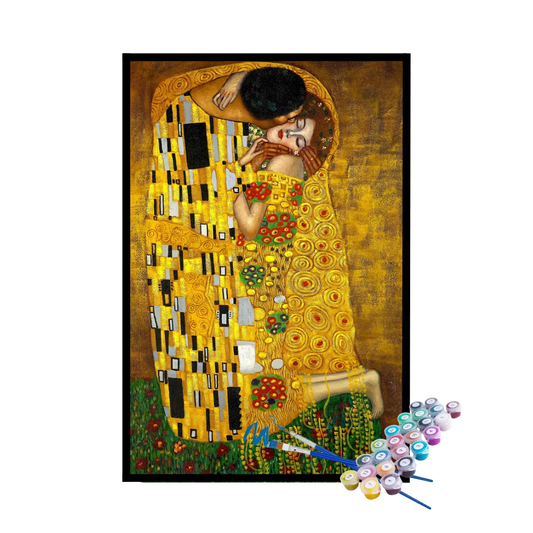 Kit de Pintura Numerada - O Beijo