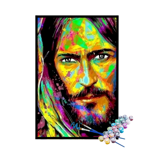 Kit de Pintura Numerada - Cristo e Cores