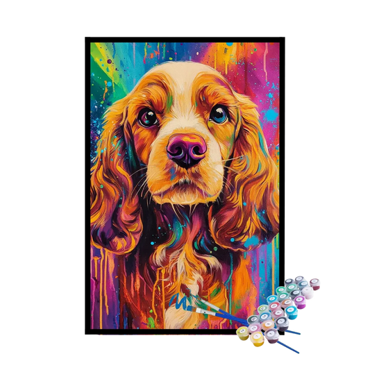 Kit de Pintura Numerada - Cocker Spaniel