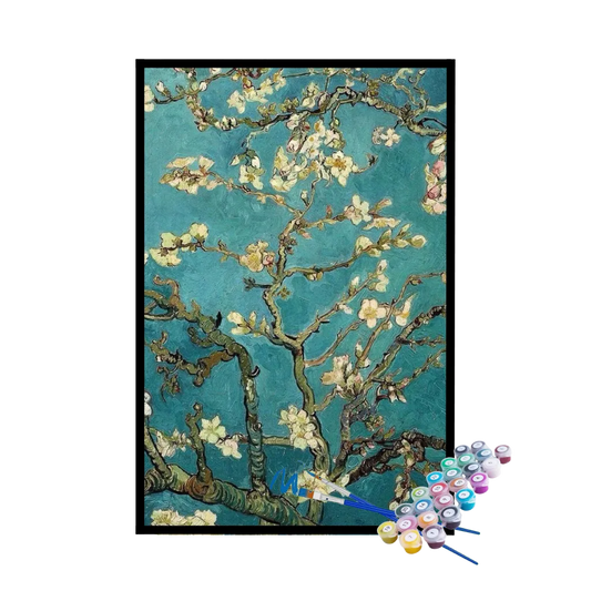 Kit de Pintura Numerada - Amendoeira em Flor