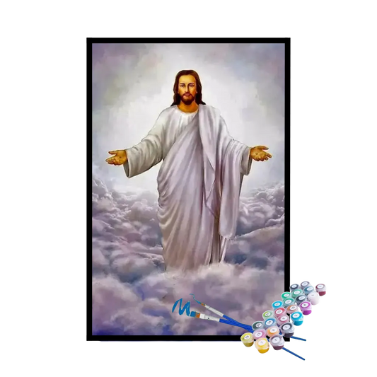 Kit de Pintura Numerada - Abraço de Jesus