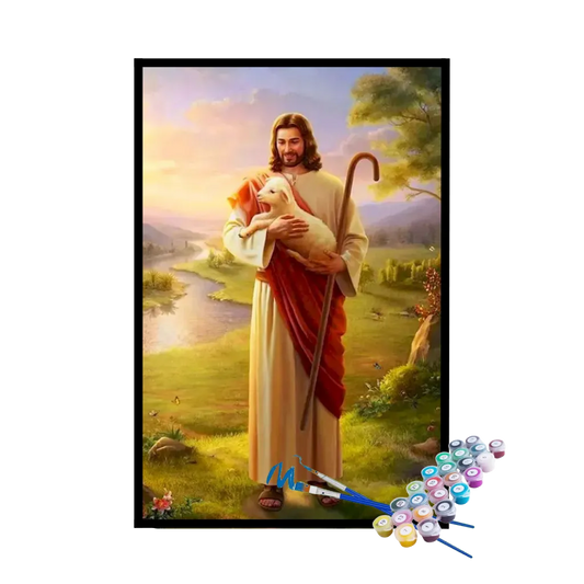 Kit de Pintura Numerada - Bom Pastor