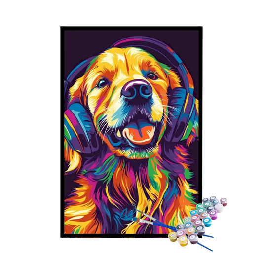 Kit de Pintura Numerada - Cão Dj
